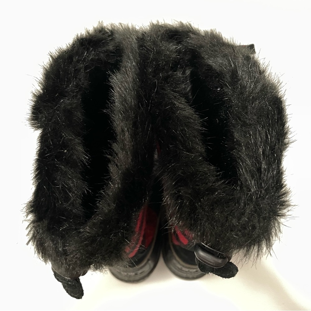Sorel Tivoli III High Boots Black Red Buffalo Plaid Women’s 7 Fur Lined - Picture 5 of 7